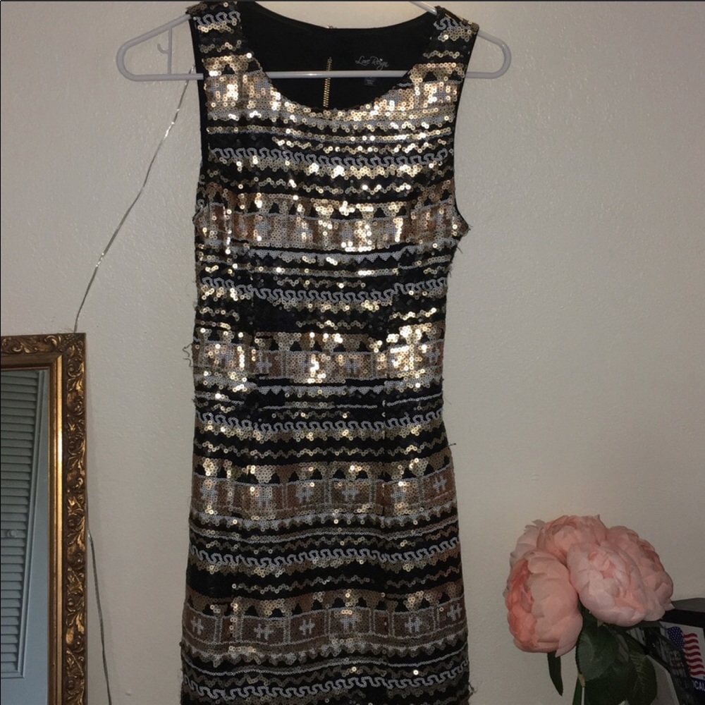 Sequin evening dress